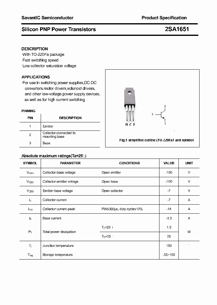 2SA1651_4418174.PDF Datasheet