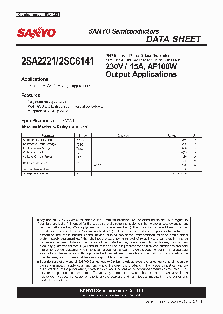 2SA2221_4259501.PDF Datasheet