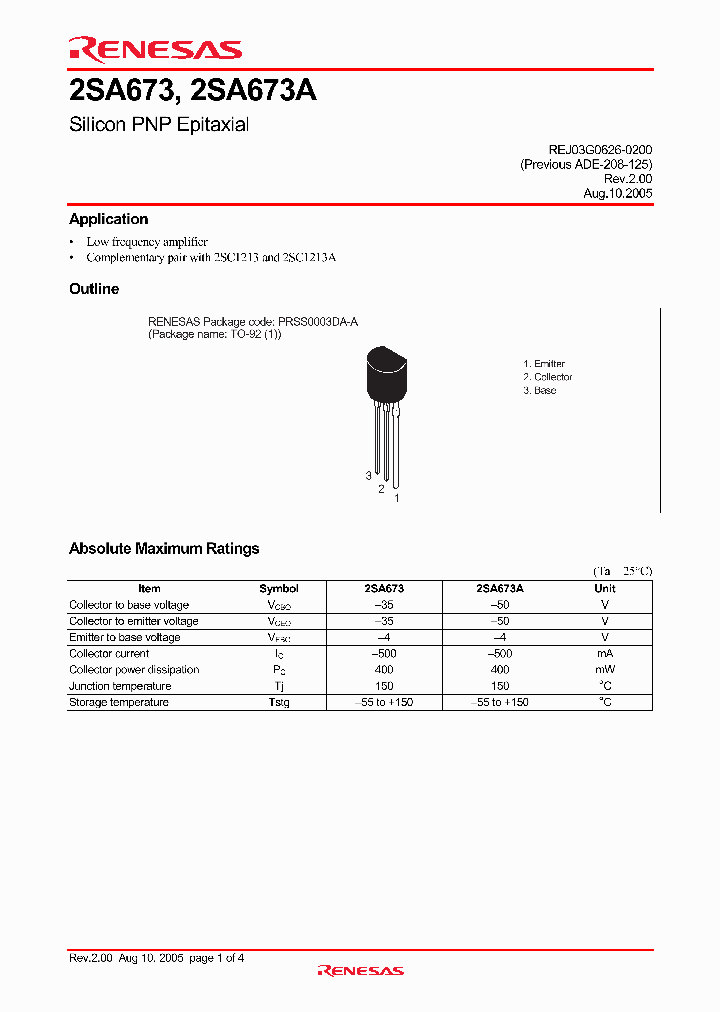 2SA673_4233955.PDF Datasheet