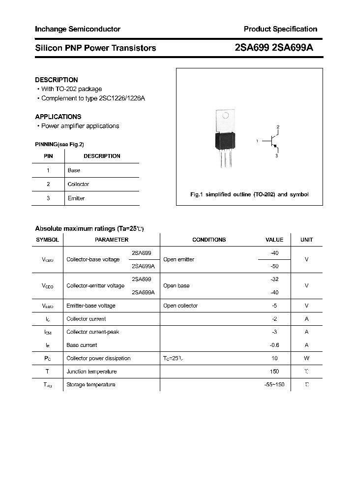2SA699_4319737.PDF Datasheet