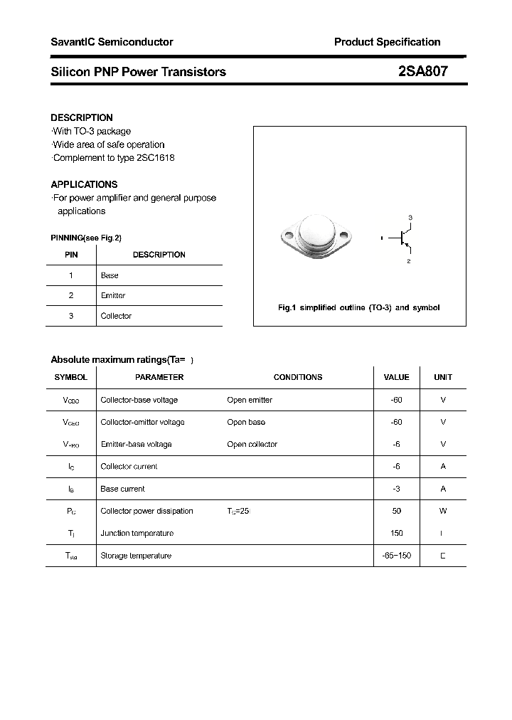 2SA807_4399559.PDF Datasheet