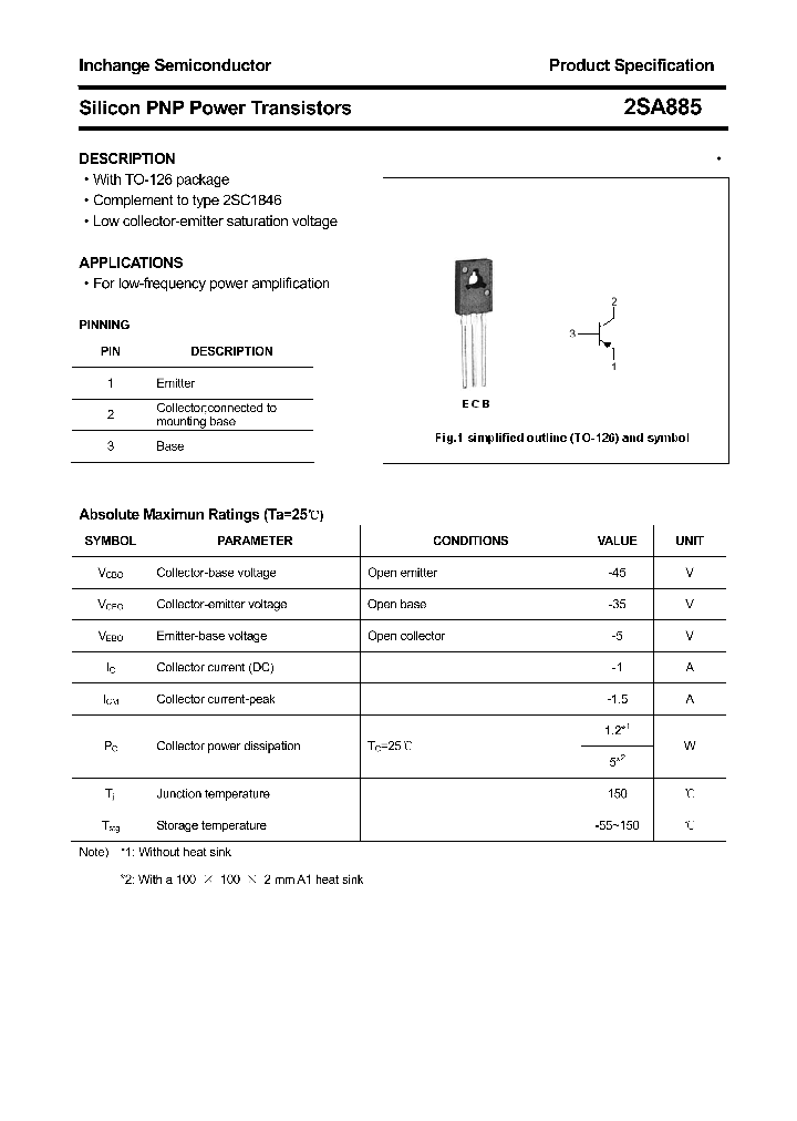 2SA885_4390595.PDF Datasheet