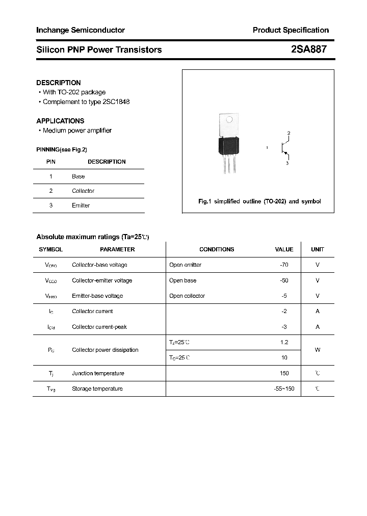 2SA887_4390599.PDF Datasheet