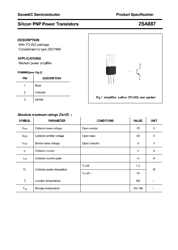2SA887_4390600.PDF Datasheet