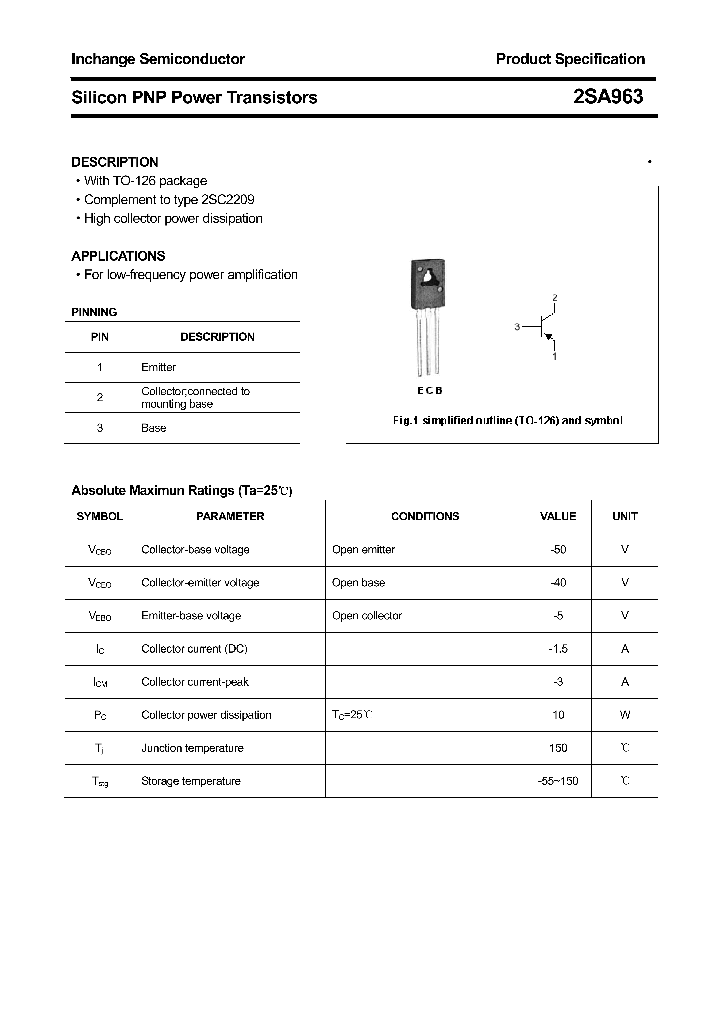2SA963_4281858.PDF Datasheet