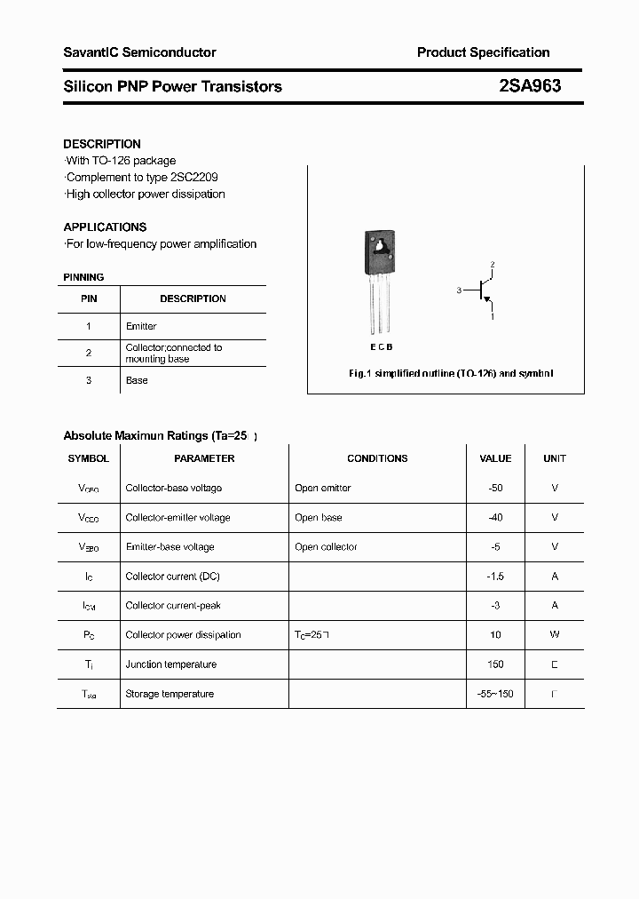 2SA963_4417437.PDF Datasheet