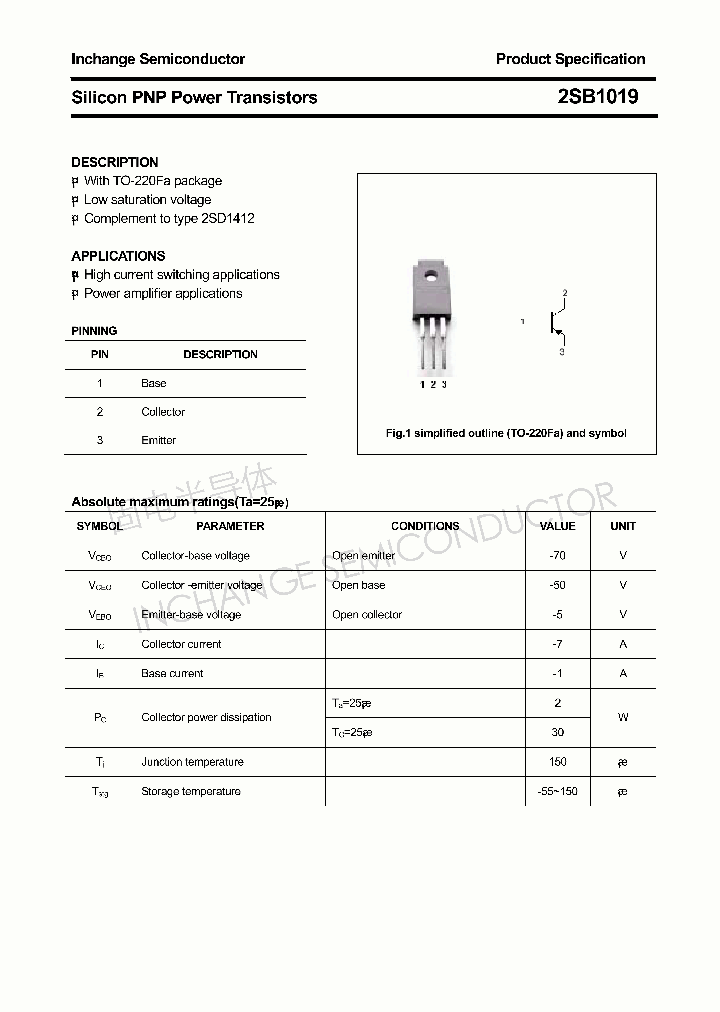 2SB1019_4316660.PDF Datasheet