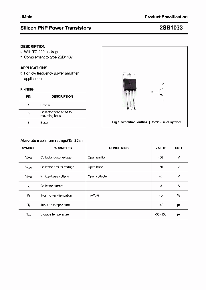 2SB1033_4746643.PDF Datasheet