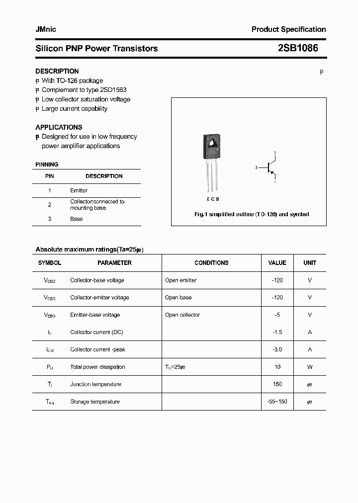 2SB1086_4572440.PDF Datasheet
