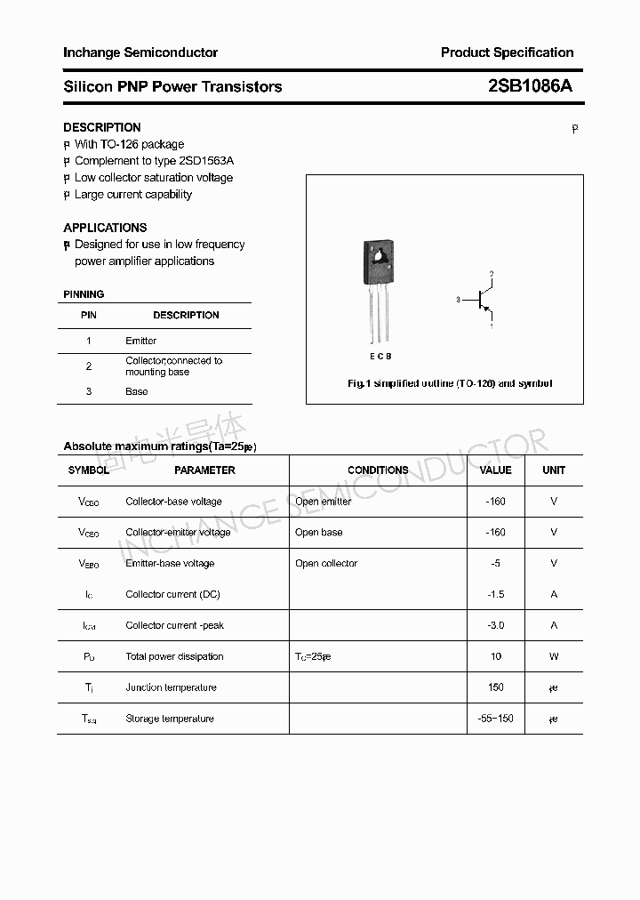 2SB1086A_4307212.PDF Datasheet