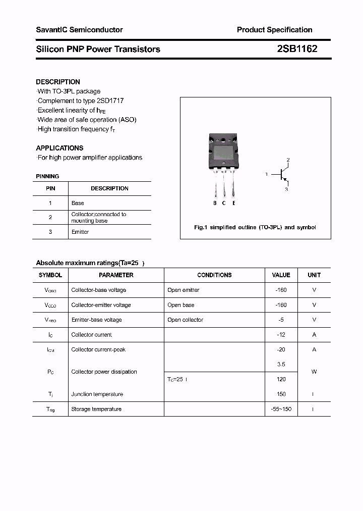2SB1162_4424692.PDF Datasheet
