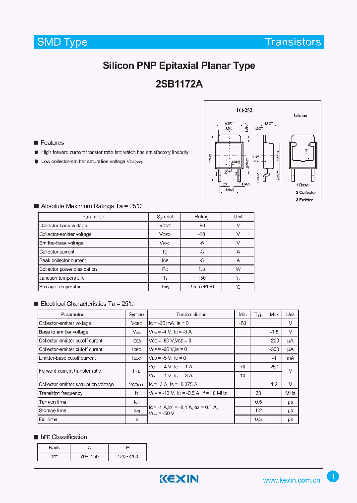 2SB1172A_4455622.PDF Datasheet