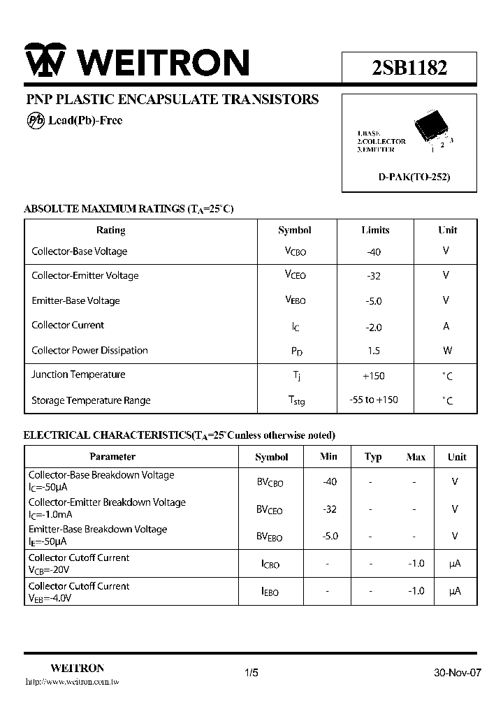2SB1182_4712078.PDF Datasheet