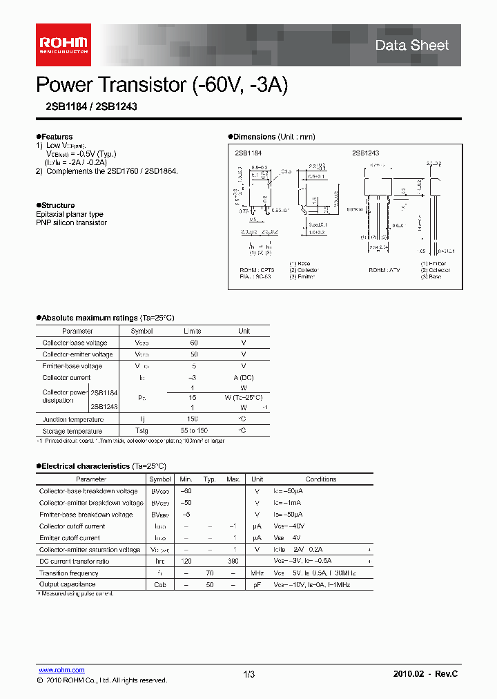 2SB118410_4907210.PDF Datasheet