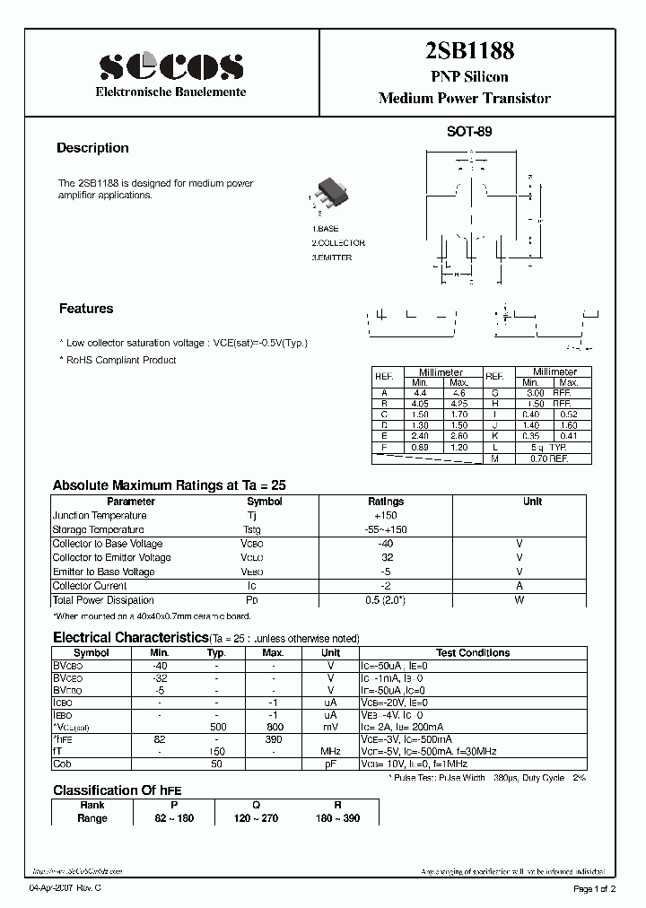 2SB1188_4470529.PDF Datasheet