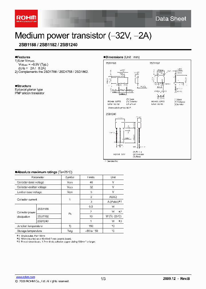 2SB118809_4916500.PDF Datasheet