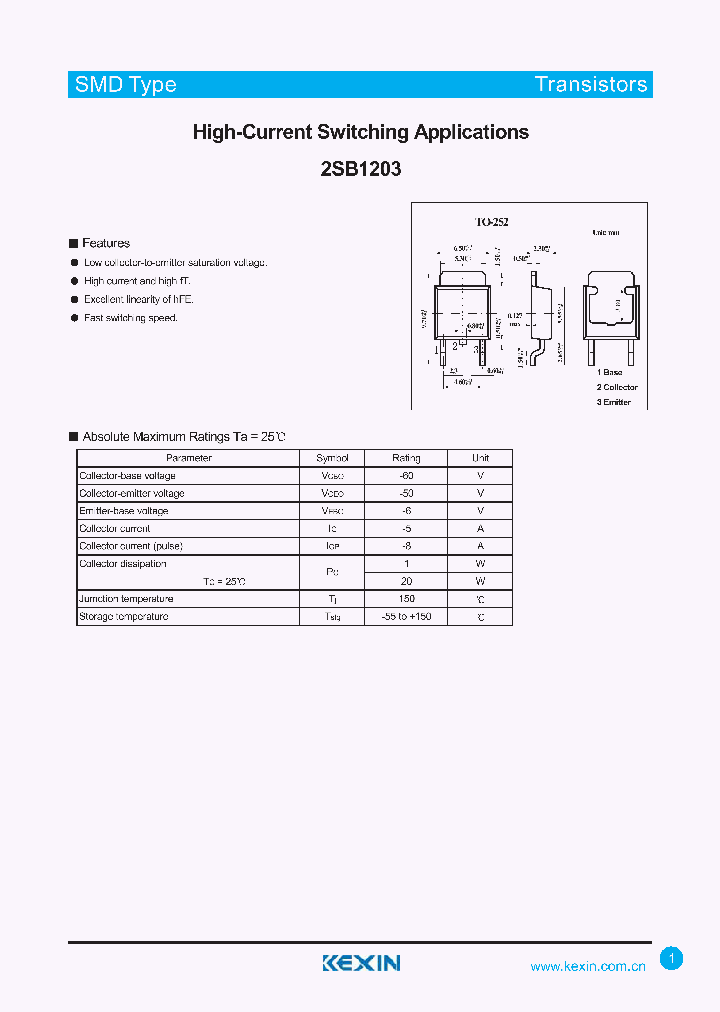 2SB1203_4339432.PDF Datasheet