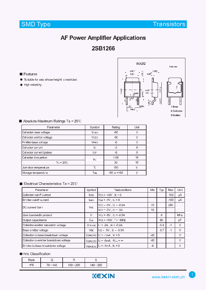 2SB1266_4346932.PDF Datasheet
