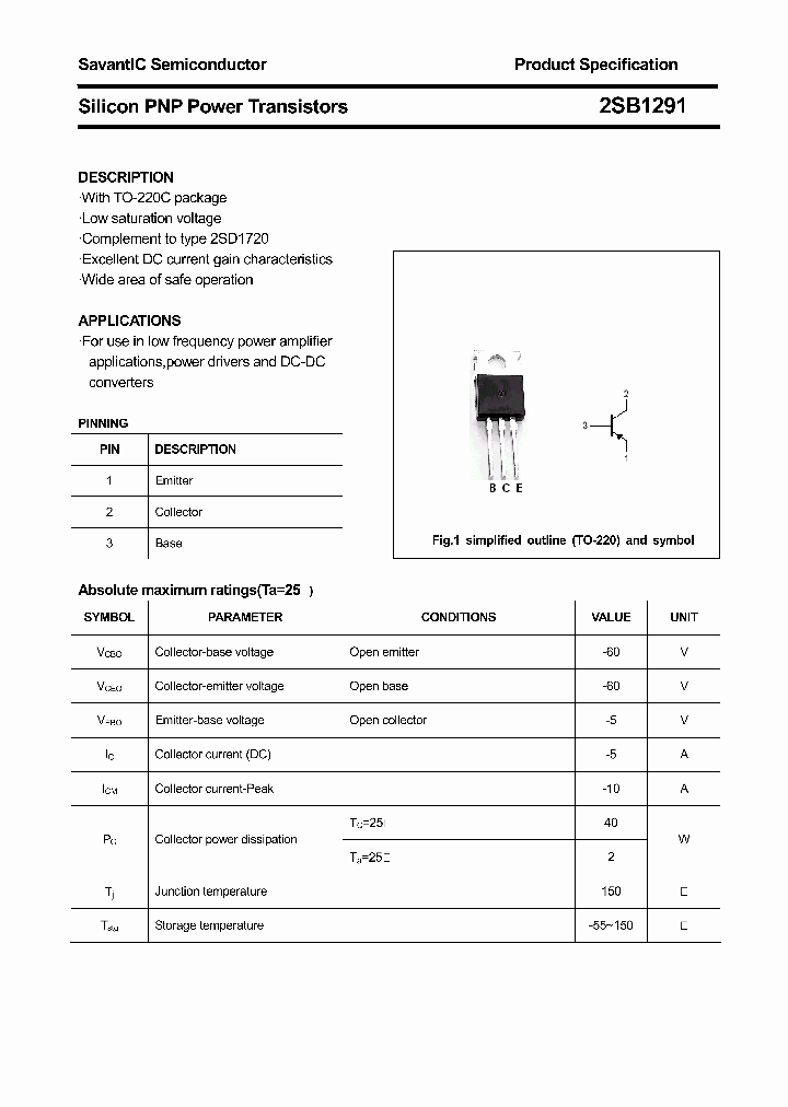 2SB1291_4418944.PDF Datasheet