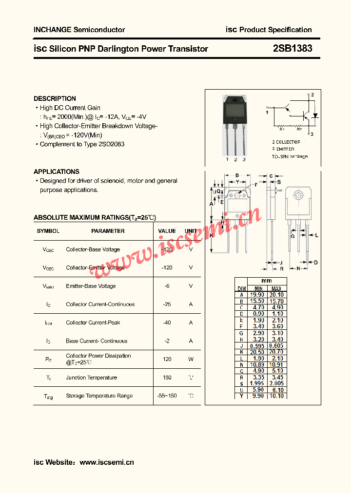 2SB1383_4390264.PDF Datasheet