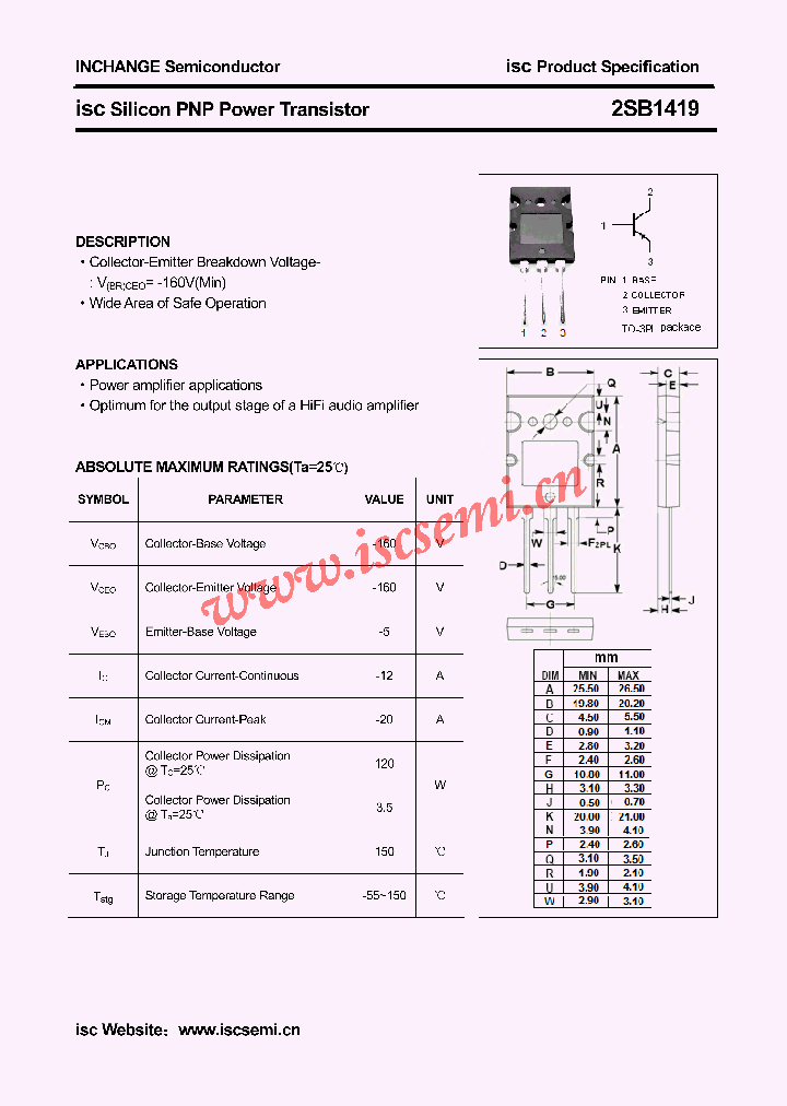 2SB1419_4516573.PDF Datasheet