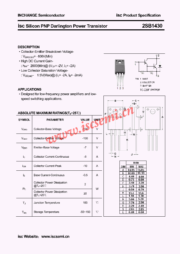 2SB1430_4729222.PDF Datasheet