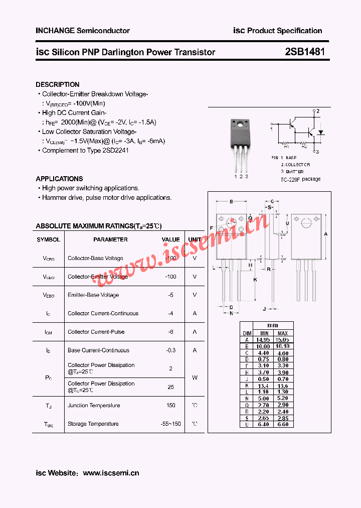 2SB1481_4397860.PDF Datasheet