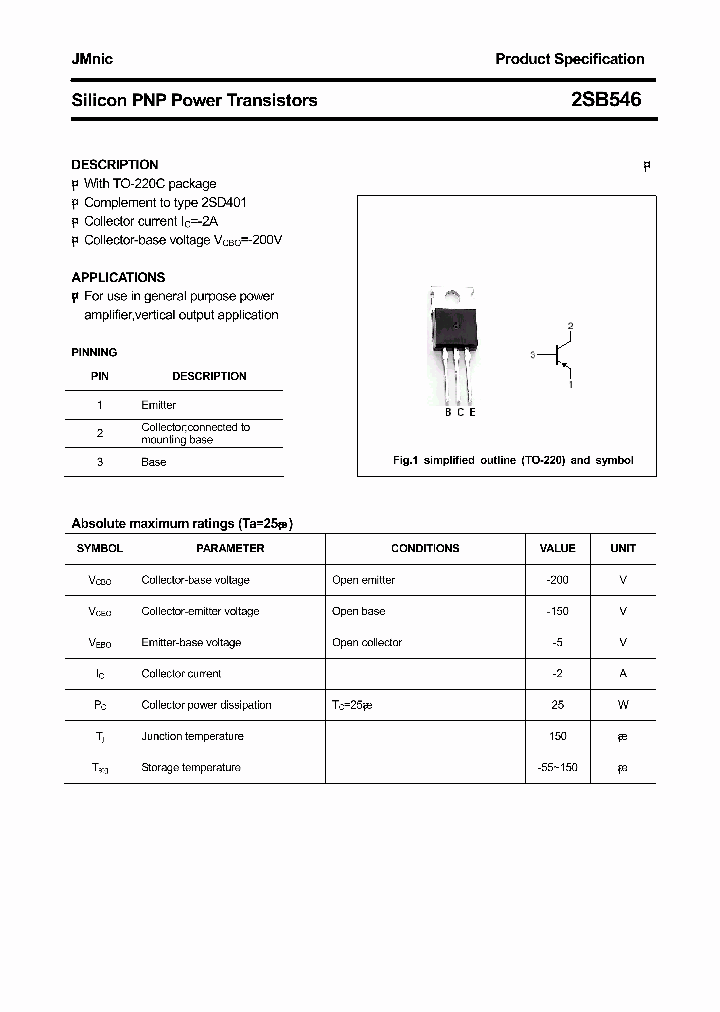 2SB546_4691279.PDF Datasheet
