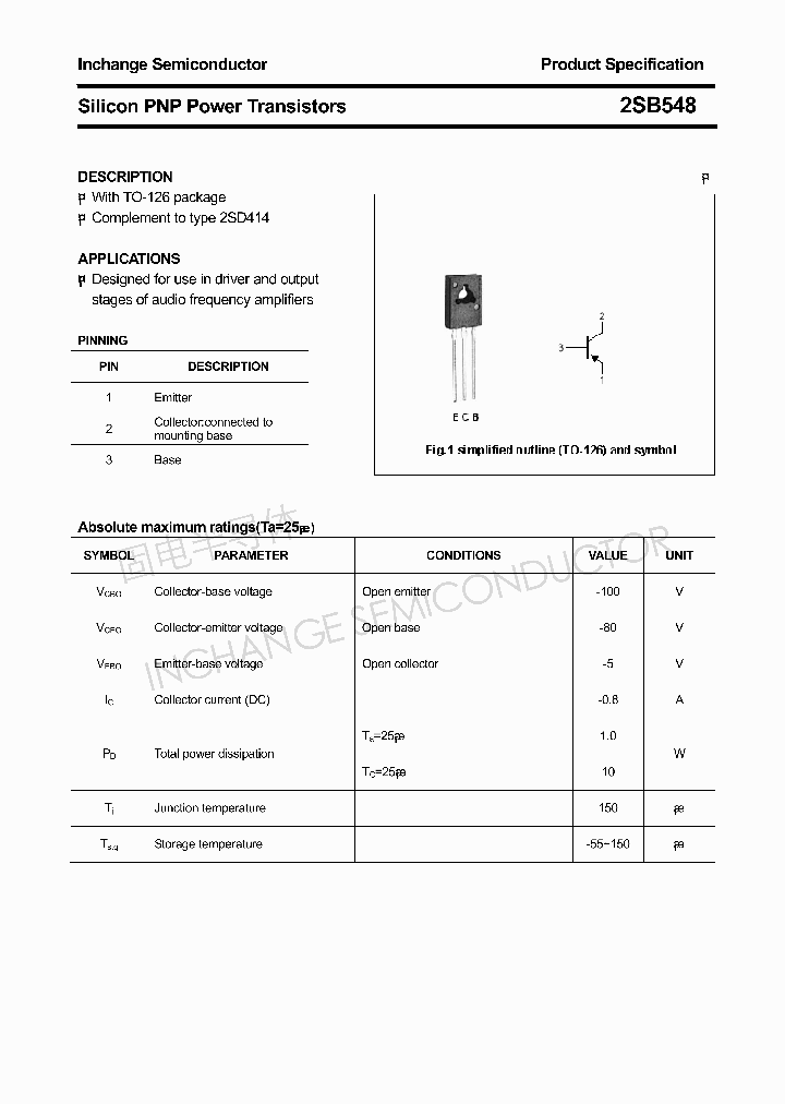 2SB548_4305999.PDF Datasheet
