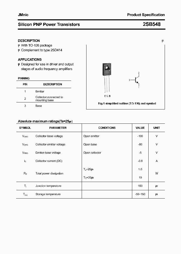 2SB548_4691283.PDF Datasheet