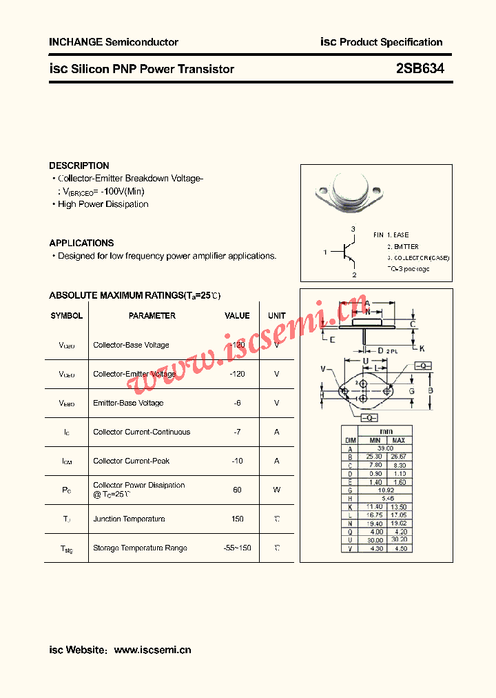 2SB634_4418432.PDF Datasheet