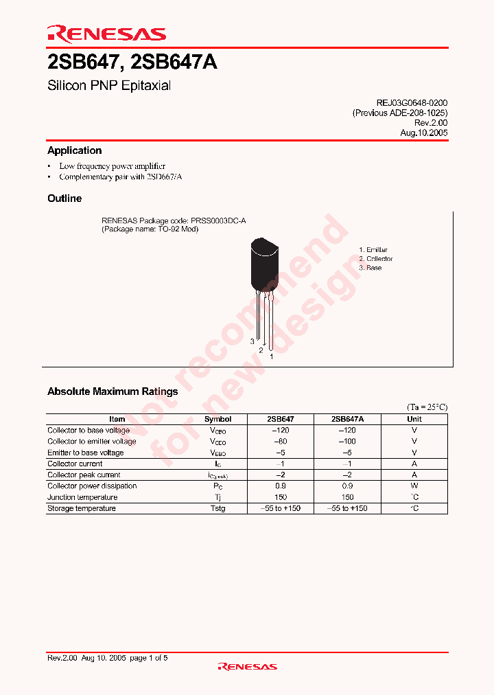 2SB647ABTZ-E_4245405.PDF Datasheet