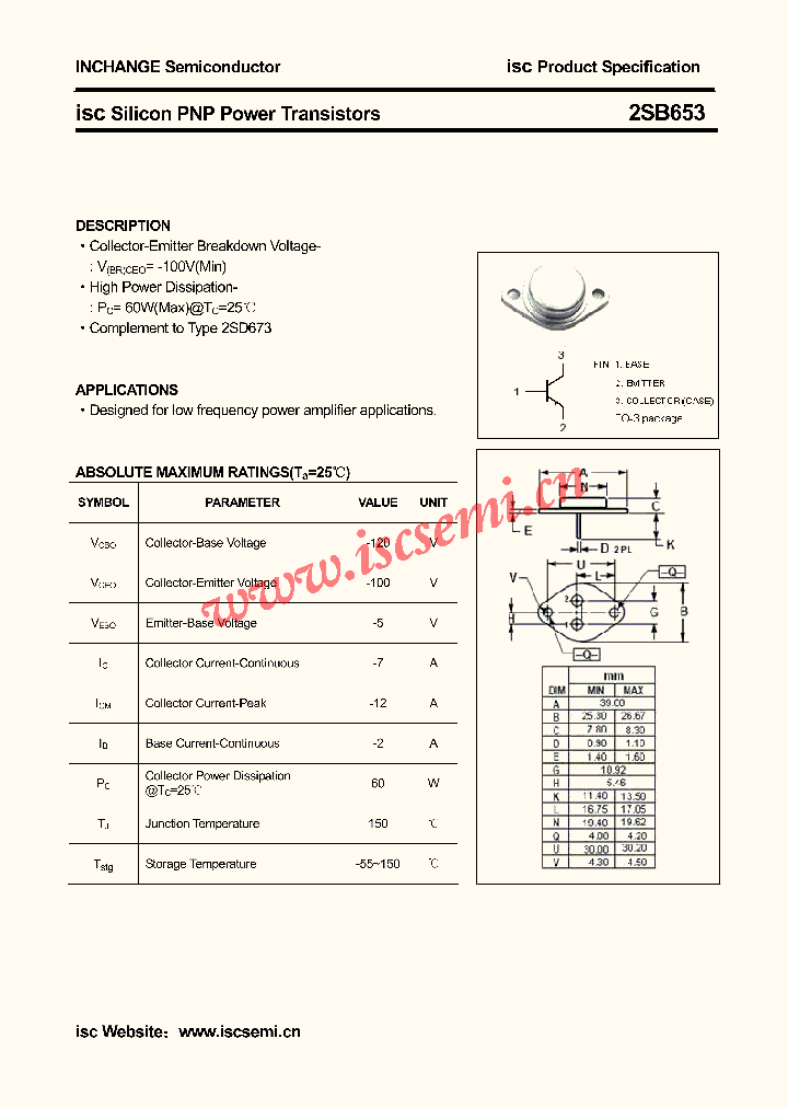 2SB653_4418993.PDF Datasheet