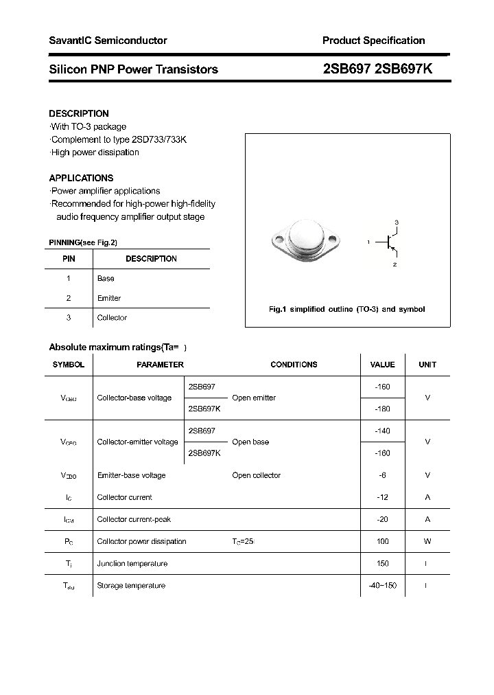 2SB697_4386544.PDF Datasheet
