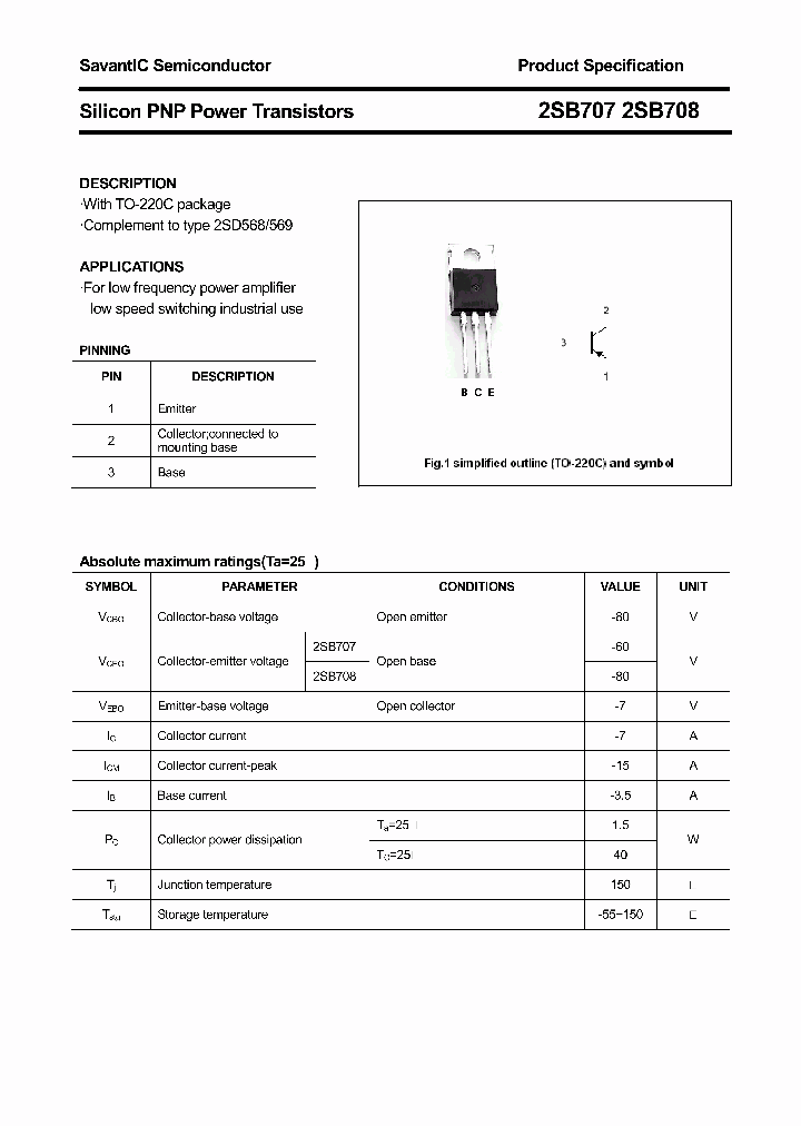 2SB707_4380024.PDF Datasheet