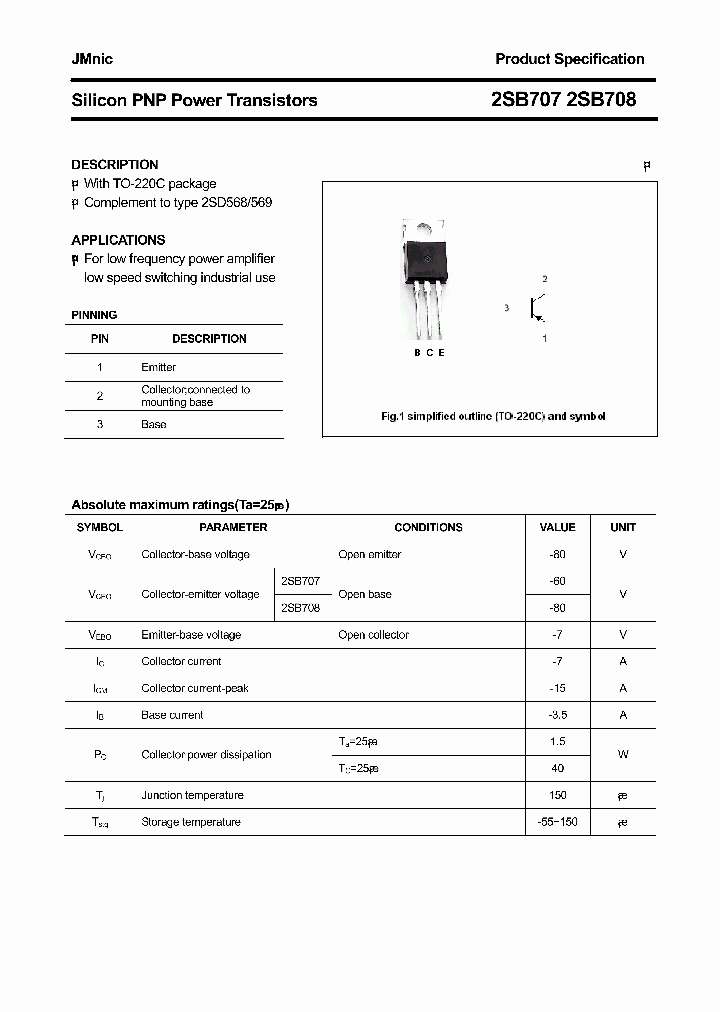 2SB707_4527185.PDF Datasheet