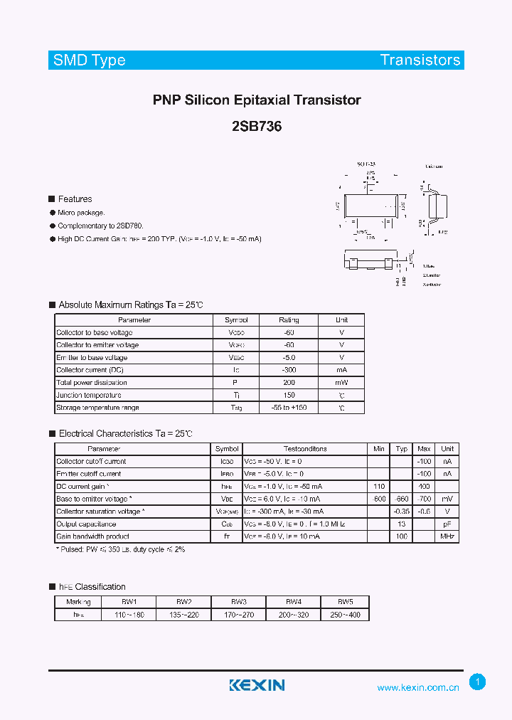 2SB736_4345404.PDF Datasheet