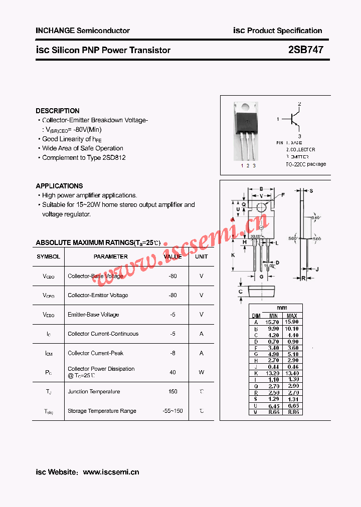 2SB747_4447773.PDF Datasheet