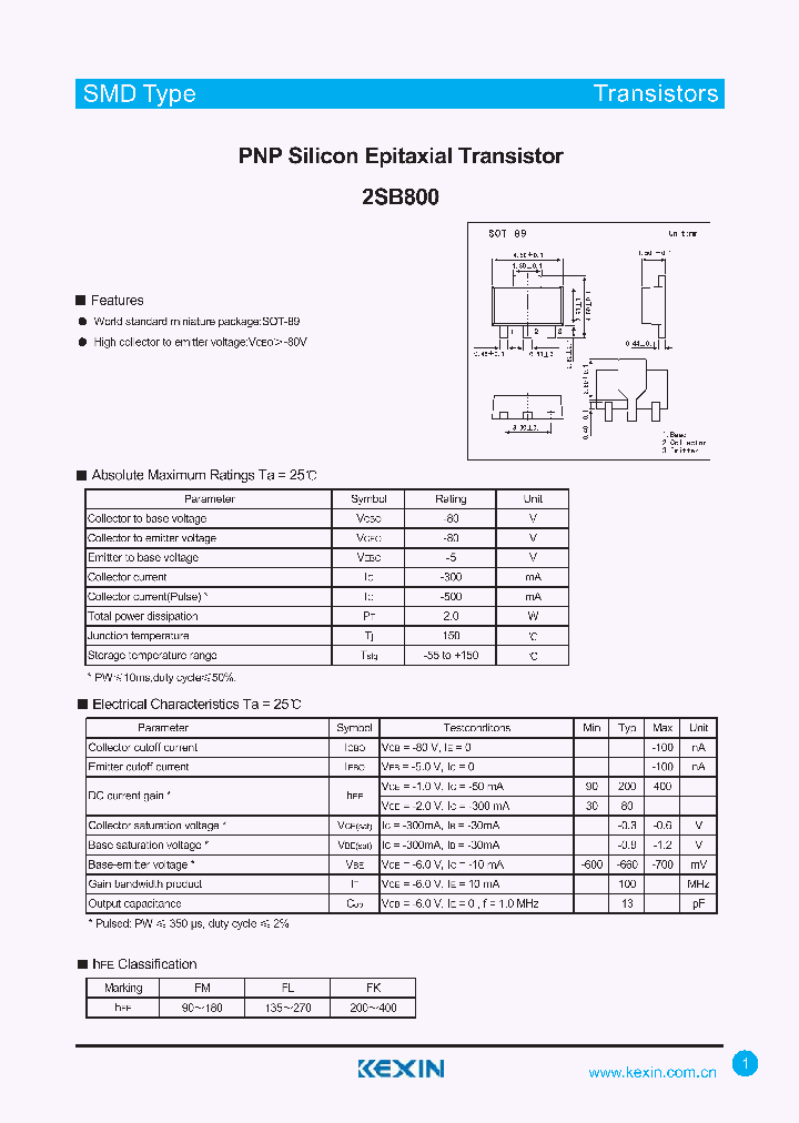 2SB800_4303558.PDF Datasheet