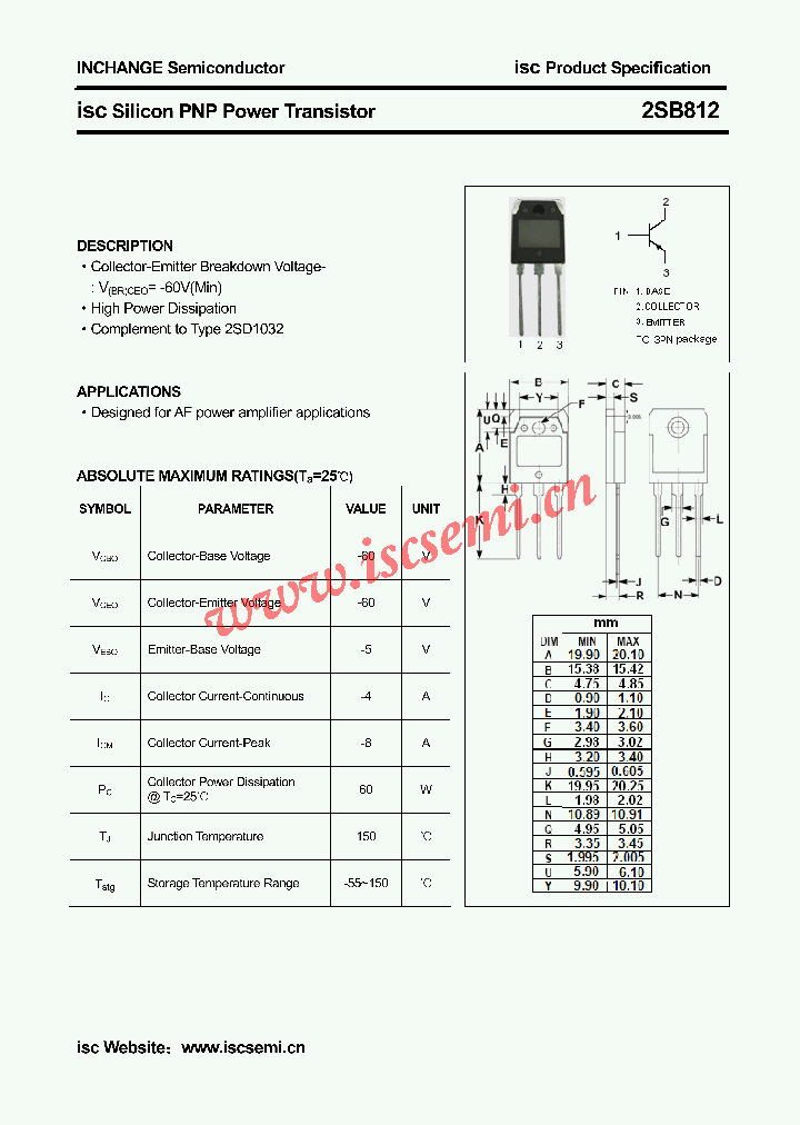 2SB812_4408864.PDF Datasheet