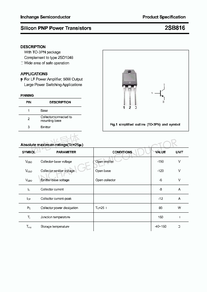 2SB816_4372184.PDF Datasheet