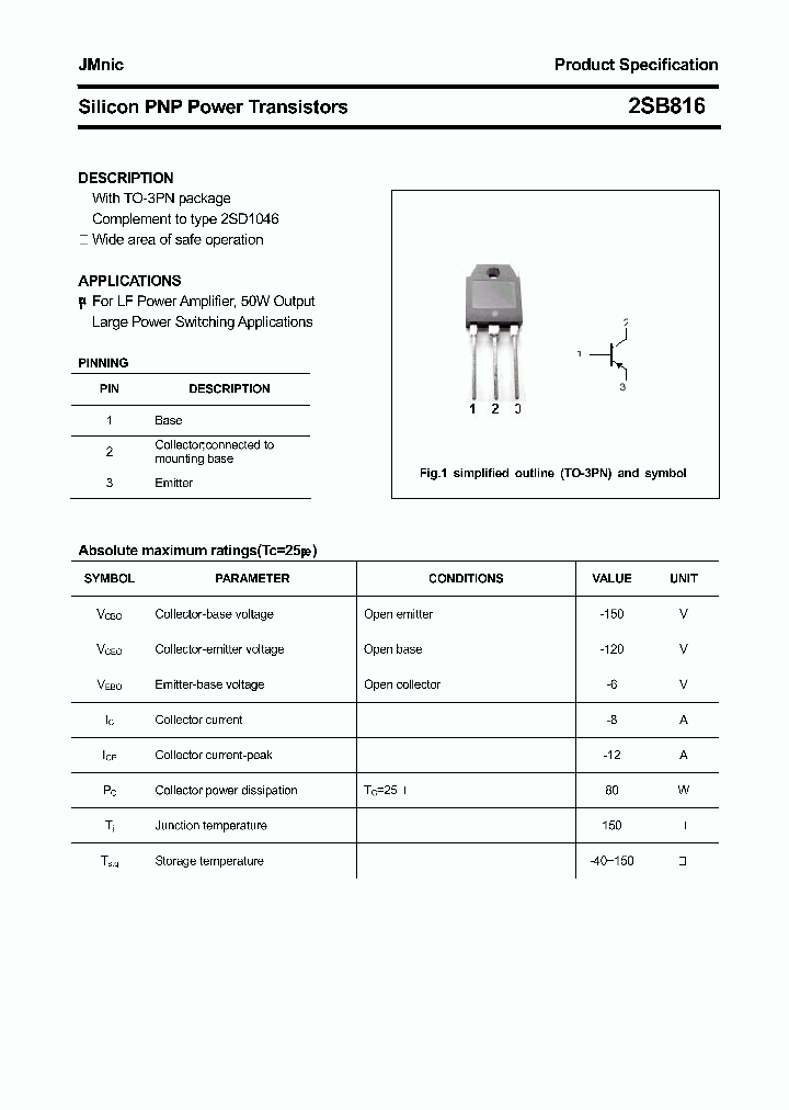 2SB816_4586334.PDF Datasheet