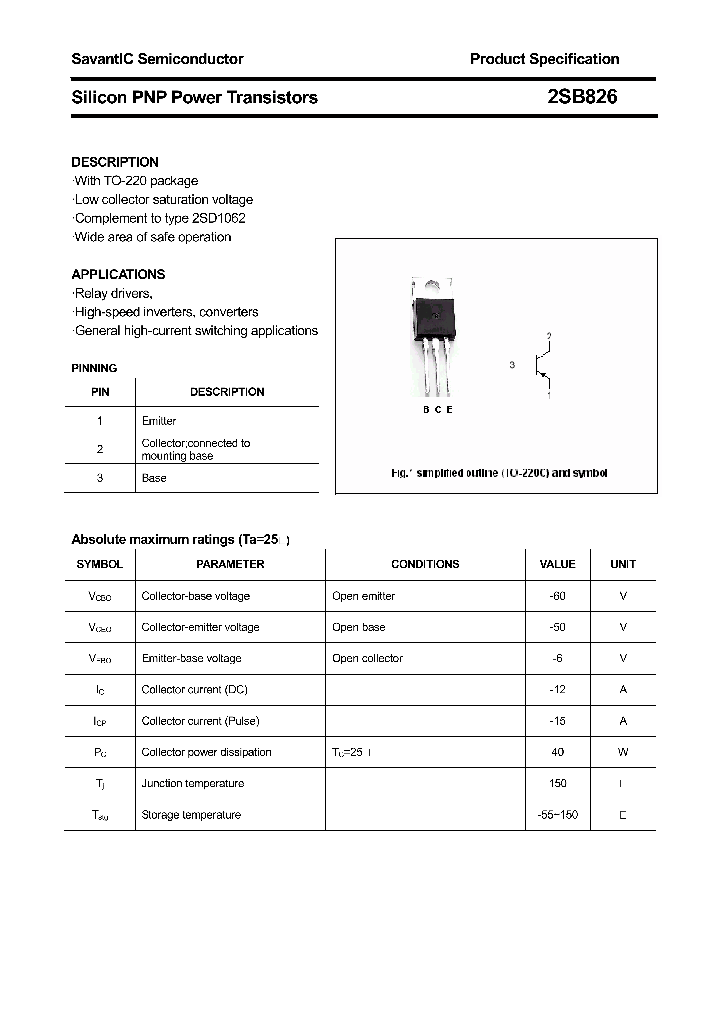 2SB826_4377110.PDF Datasheet