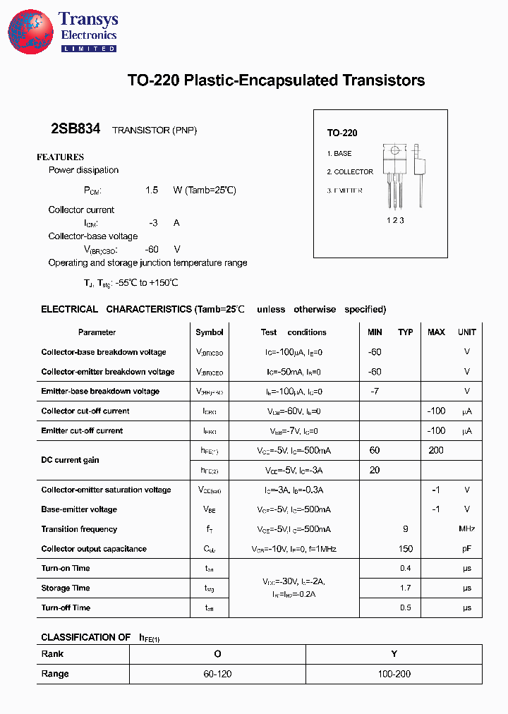 2SB834_4349348.PDF Datasheet