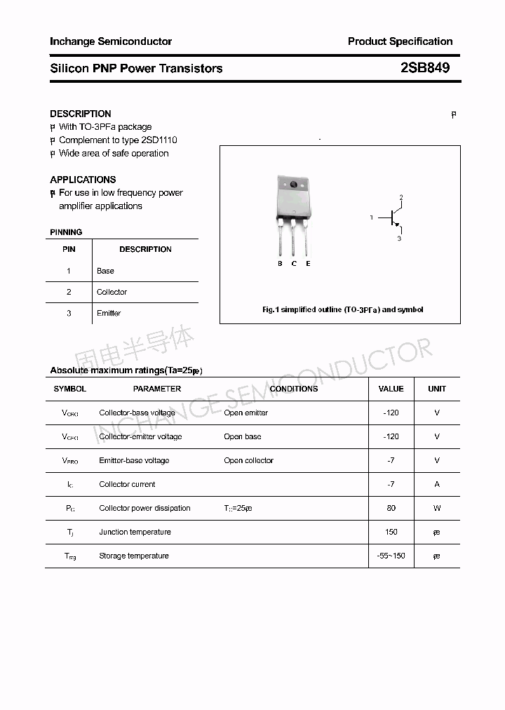 2SB849_4328239.PDF Datasheet