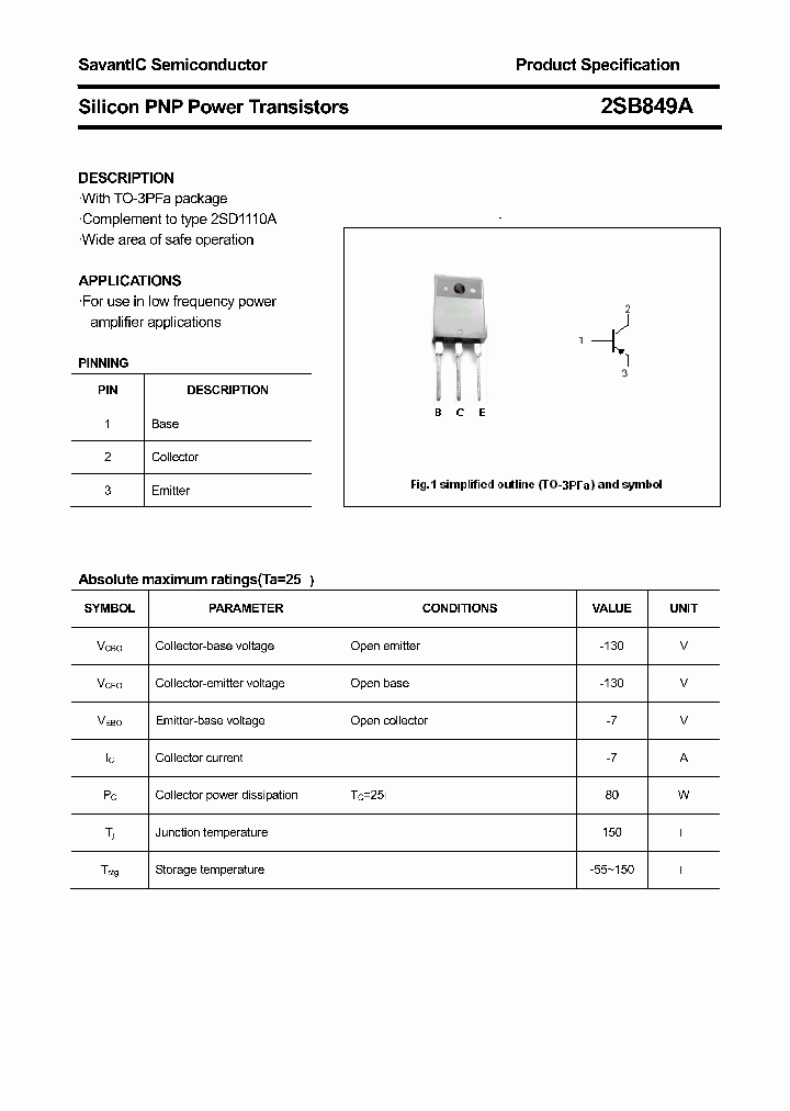 2SB849A_4398540.PDF Datasheet