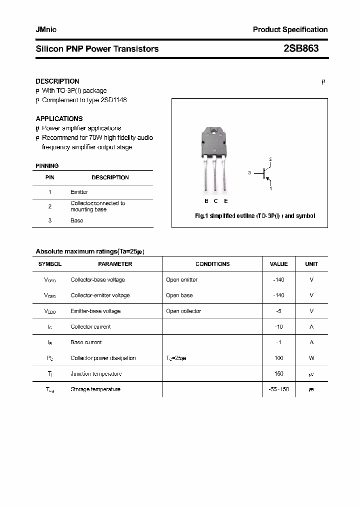 2SB863_4815366.PDF Datasheet