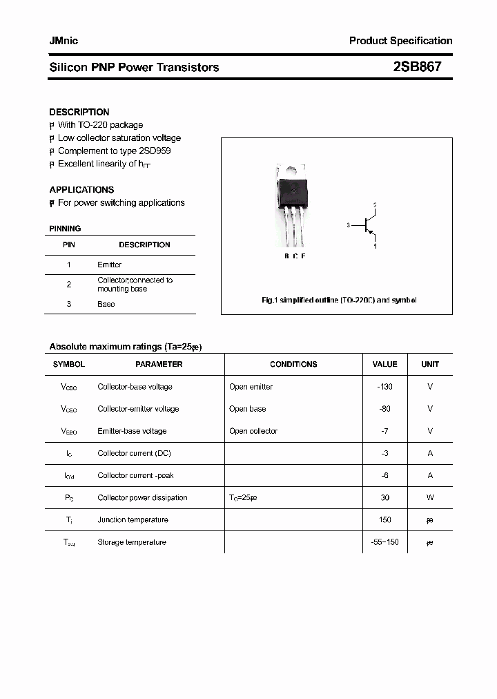 2SB867_4815367.PDF Datasheet