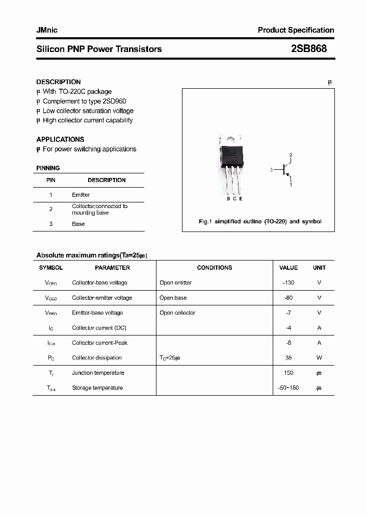 2SB868_4815368.PDF Datasheet