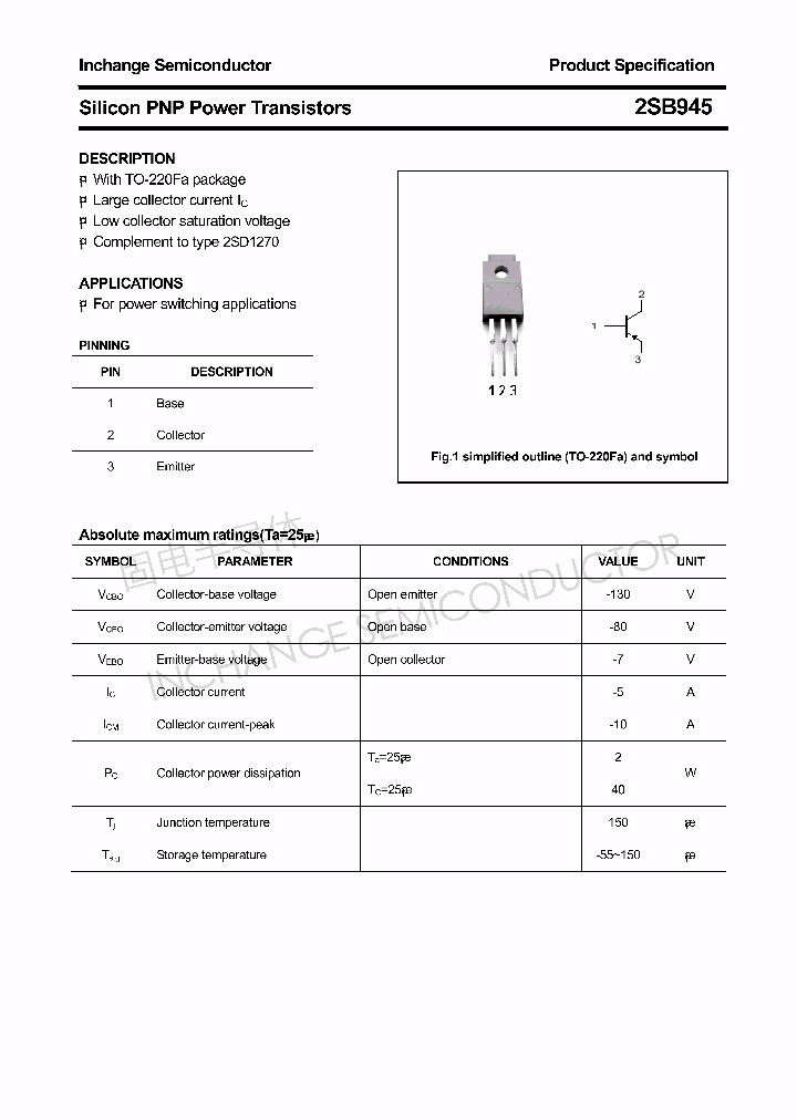 2SB945_4374217.PDF Datasheet